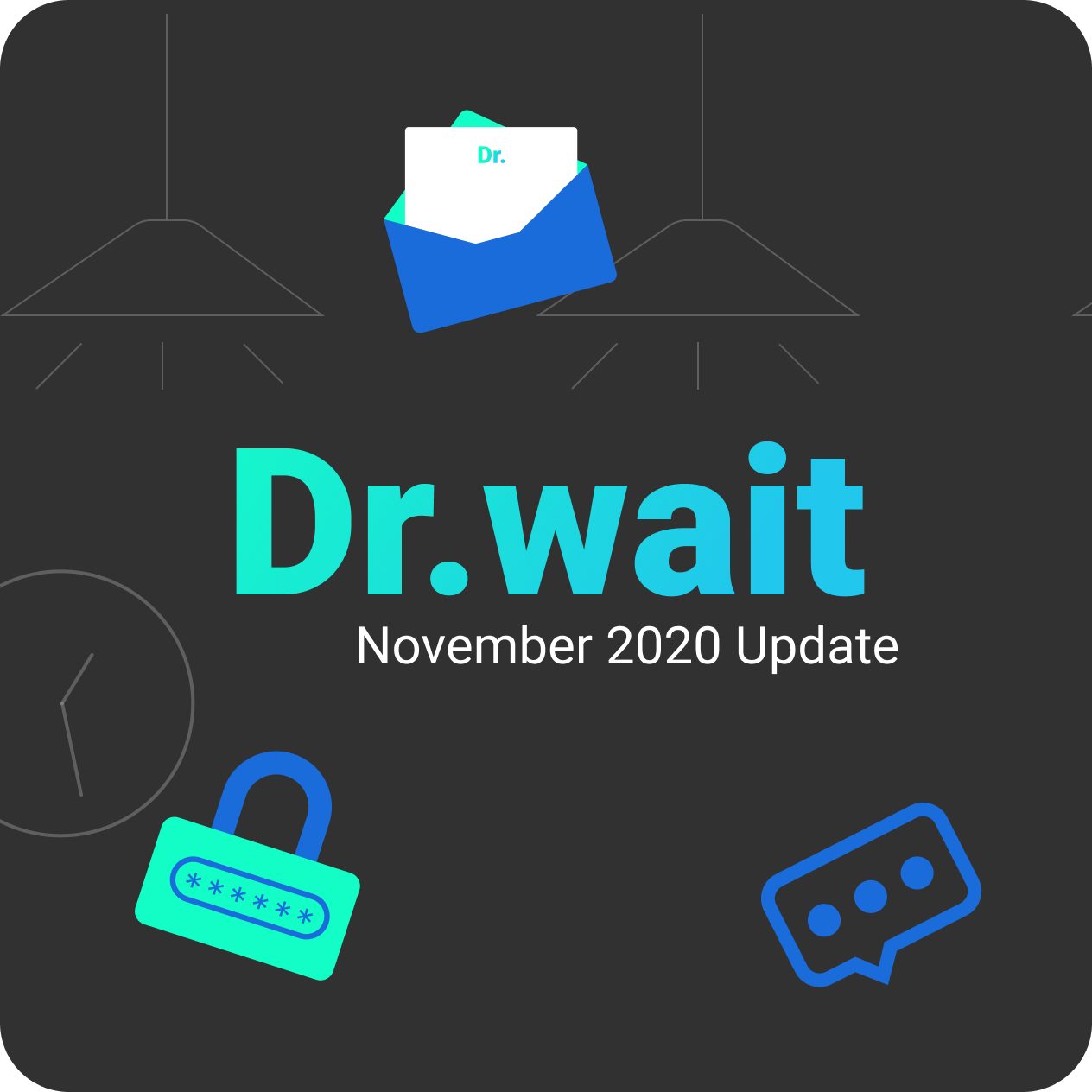 Übersicht der Dr.wait Wartezimmer-App mit Neuigkeiten im November 2020