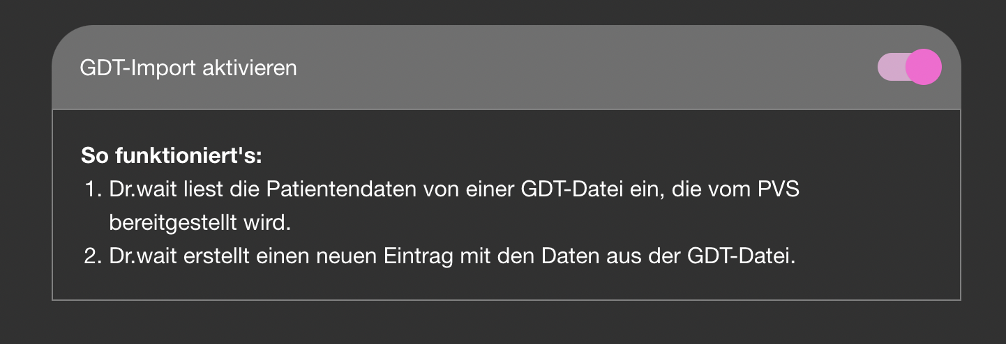 Enable GDT-Export