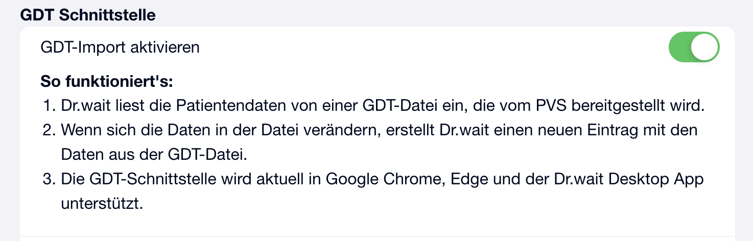 GDT-Schnittstelle